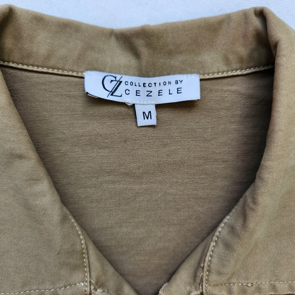 Cezele Military Jacket Stars Royal Honor Army Green Fatiques Black Buttons M - Picture 9 of 17